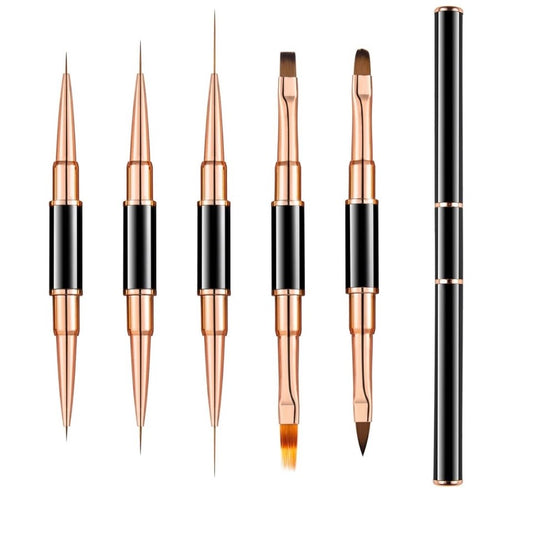 Set Pensule Profesionale – 5 Bucăți (10 Capete Diferite)