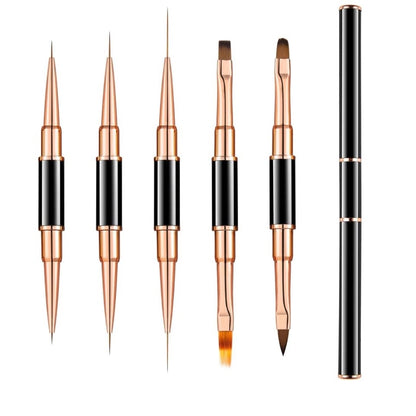 Set Pensule Profesionale – 5 Bucăți (10 Capete Diferite)
