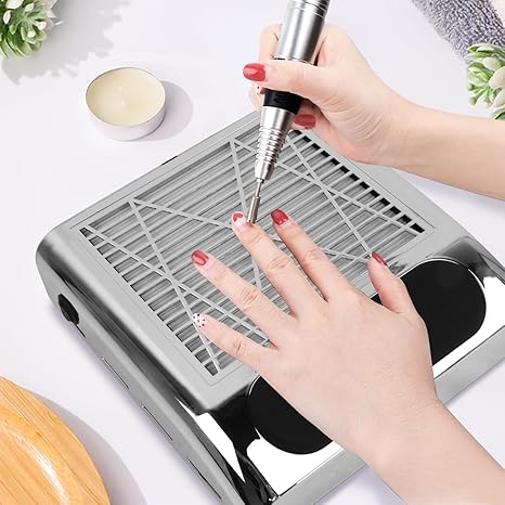 Aspirator Profesional pentru Praf Unghii, SILVER