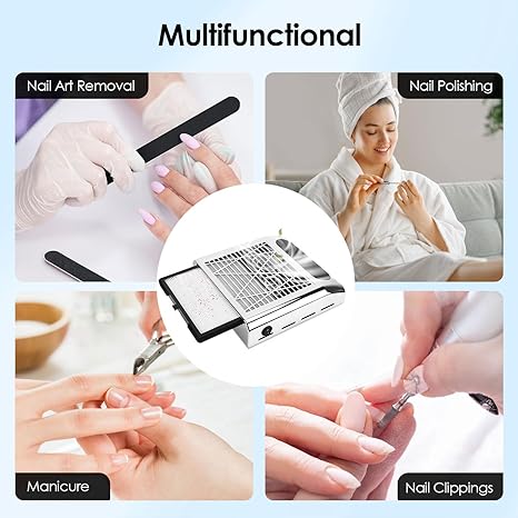 Aspirator Profesional pentru Praf Unghii, SILVER