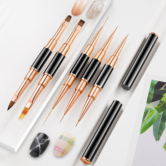 Set Pensule Profesionale – 5 Bucăți (10 Capete Diferite)