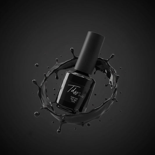 Ojă semipermanentă TdsNails Hema & TPO Free - Black 15ml