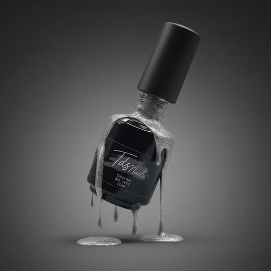 Ojă semipermanentă TdsNails HEMA & TPO Free - Shiny Grey 15 ml